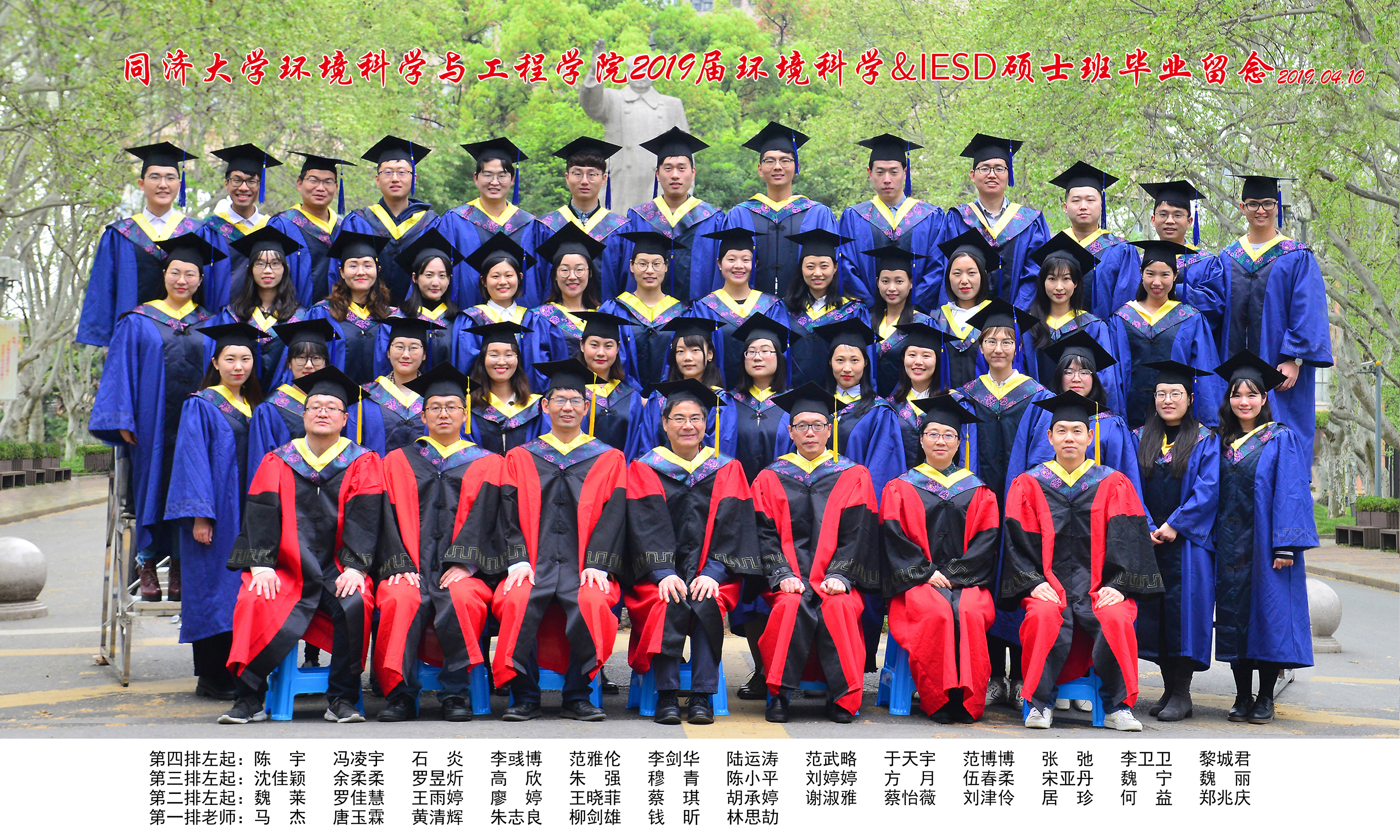 2019届环科硕士毕业生