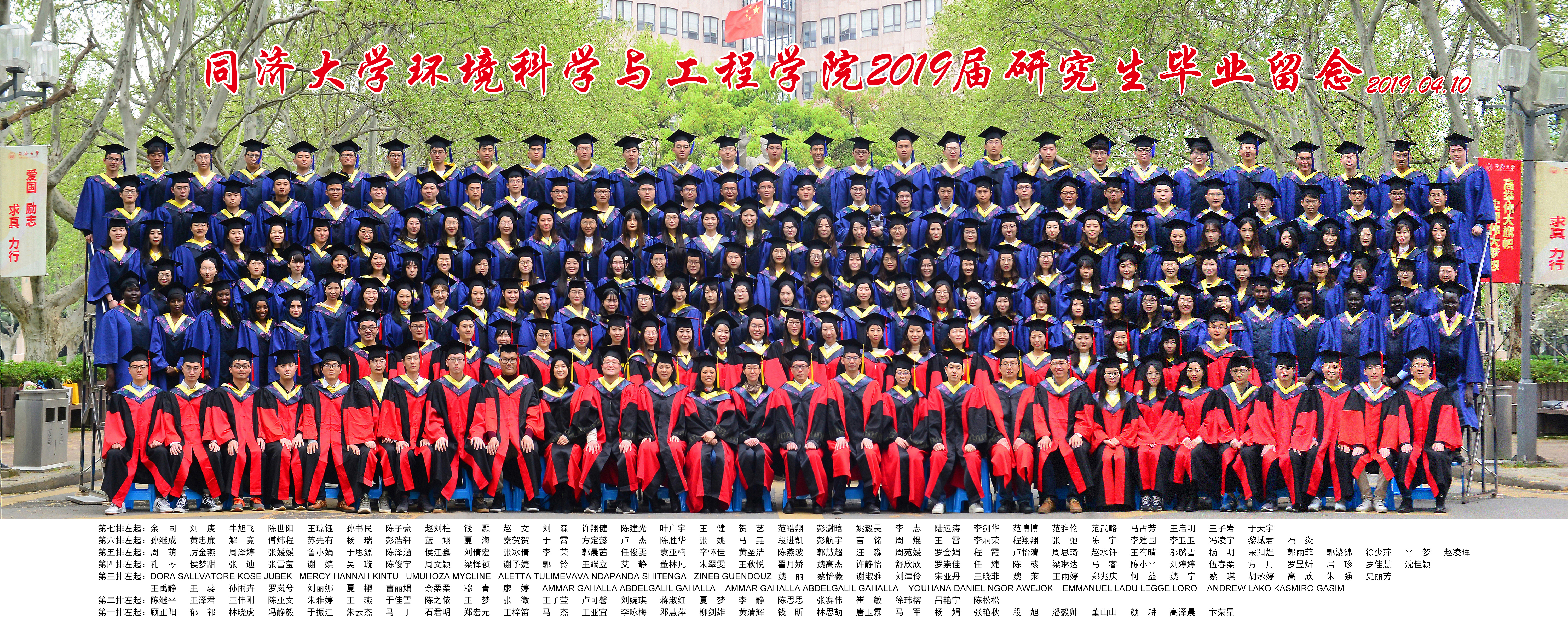 2019届研究生年级合照